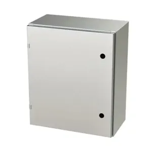 SAGINAW SCE-24EL2010SSLP Enclosure, 24 x 20 x 10 Inch Size, Wall Mount, 304 Stainless Steel, #4 Brush Finish | CV6QTK