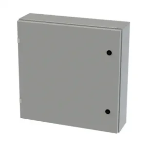 SAGINAW SCE-24EL2406LP Enclosure, 24 x 24 x 6 Inch Size, Wall Mount, Carbon Steel, Ansi 61 Gray | CV6QTV