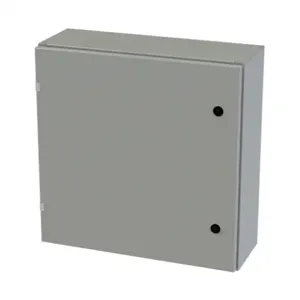 SAGINAW SCE-24EL2408LP Enclosure, 24 x 24 x 8 Inch Size, Wall Mount, Carbon Steel, Ansi 61 Gray | CV6QTX