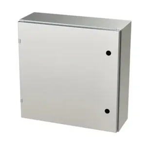 SAGINAW SCE-24EL2408SS6LP Enclosure, 24 x 24 x 8 Inch Size, Wall Mount, 316L Stainless Steel, #4 Brush Finish | CV6QTZ