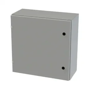 SAGINAW SCE-24EL2410LP Enclosure, 24 x 24 x 10 Inch Size, Wall Mount, Carbon Steel, Ansi 61 Gray | CV6QUC