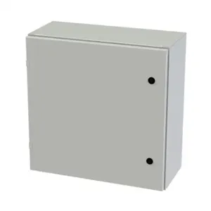 SAGINAW SCE-24EL2410LPLG Enclosure, 24 x 24 x 10 Inch Size, Wall Mount, Carbon Steel, Ral 7035 Light Gray | CV6QUD