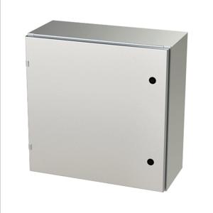 SAGINAW SCE-24EL2410SSLP Enclosure, 24 x 24 x 10 Inch Size, Wall Mount, 304 Stainless Steel, #4 Brush Finish | CV6QUH