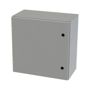 SAGINAW SCE-24EL2412LP Enclosure, 24 x 24 x 12 Inch Size, Wall Mount, Carbon Steel, Ansi 61 Gray | CV6QUK