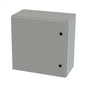 SAGINAW SCE-24EL2412LP Enclosure, 24 x 24 x 12 Inch Size, Wall Mount, Carbon Steel, Ansi 61 Gray | CV6QUK