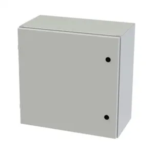 SAGINAW SCE-24EL2412LPLG Enclosure, 24 x 24 x 12 Inch Size, Wall Mount, Carbon Steel, Ral 7035 Light Gray | CV6QUL