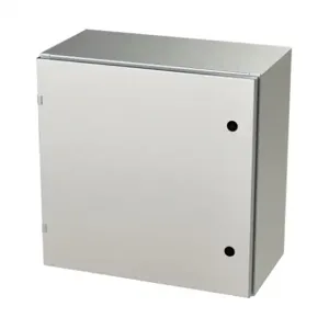 SAGINAW SCE-24EL2412SS6LP Enclosure, 24 x 24 x 12 Inch Size, Wall Mount, 316L Stainless Steel, #4 Brush Finish | CV6QUM