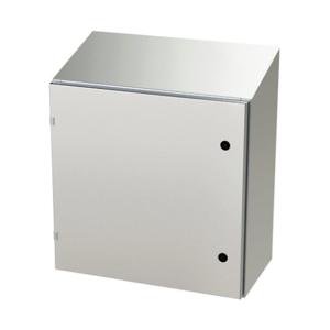 SAGINAW SCE-24EL2412SSST Enclosure, Slope Top, 24 x 24 x 12 Inch Size, Wall Mount, 304 Stainless Steel | CV6QUP