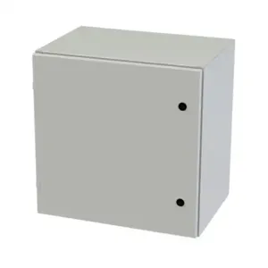 SAGINAW SCE-24EL2416LPLG Enclosure, 24 x 24 x 16 Inch Size, Wall Mount, Carbon Steel, Ral 7035 Light Gray | CV6QUR