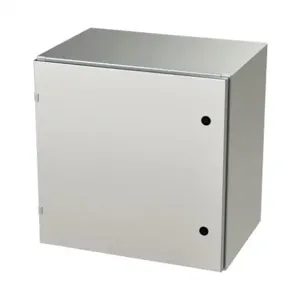 SAGINAW SCE-24EL2416SS6LP Enclosure, 24 x 24 x 16 Inch Size, Wall Mount, 316L Stainless Steel, #4 Brush Finish | CV6QUT