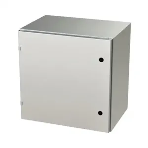 SAGINAW SCE-24EL2416SSLP Enclosure, 24 x 24 x 16 Inch Size, Wall Mount, 304 Stainless Steel, #4 Brush Finish | CV6QUU