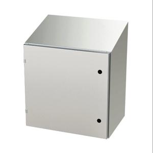 SAGINAW SCE-24EL2416SSST Enclosure, Slope Top, 24 x 24 x 16 Inch Size, Wall Mount, 304 Stainless Steel | CV6QUV