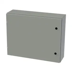 SAGINAW SCE-24EL3008LP Enclosure, 24 x 30 x 8 Inch Size, Wall Mount, Carbon Steel, Ansi 61 Gray | CV6QUW