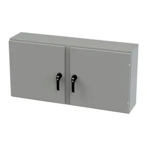 SAGINAW SCE-24EL4810WFLP Enclosure, 24 x 48 x 10 Inch Size, Wall Mount, Carbon Steel, Ansi 61 Gray | CV6QVK