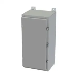 SAGINAW SCE-24H1210LP Enclosure, 24 x 12 x 10 Inch Size, Wall Mount, Carbon Steel, Ansi 61 Gray | CV6QVN