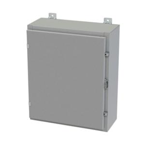 SAGINAW SCE-24H2008LP Enclosure, 24 x 20 x 8 Inch Size, Wall Mount, Carbon Steel, Ansi 61 Gray | CV6QVX