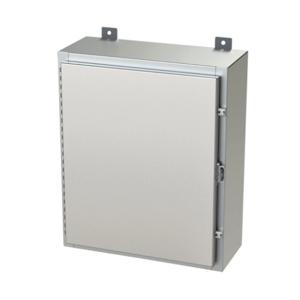 SAGINAW SCE-24H2008SS6LP Enclosure, 24 x 20 x 8 Inch Size, Wall Mount, 316L Stainless Steel, #4 Brush Finish | CV6QVY