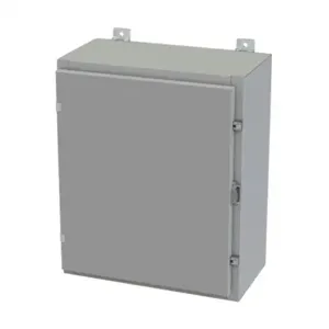 SAGINAW SCE-24H2010LP Enclosure, 24 x 20 x 10 Inch Size, Wall Mount, Carbon Steel, Ansi 61 Gray | CV6QWA