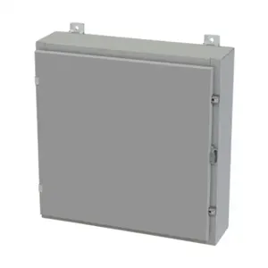 SAGINAW SCE-24H2406LP Enclosure, 24 x 24 x 6 Inch Size, Wall Mount, Carbon Steel, Ansi 61 Gray | CV6QWF