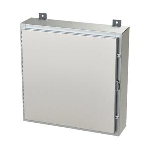 SAGINAW SCE-24H2406SSLP Enclosure, 24 x 24 x 6 Inch Size, Wall Mount, 304 Stainless Steel, #4 Brush Finish | CV6QWG