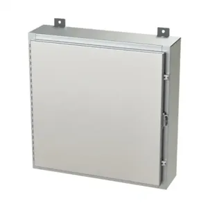 SAGINAW SCE-24H2406SSLP Enclosure, 24 x 24 x 6 Inch Size, Wall Mount, 304 Stainless Steel, #4 Brush Finish | CV6QWG