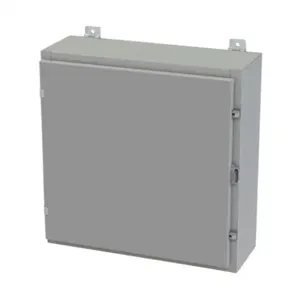 SAGINAW SCE-24H2408LP Enclosure, 24 x 24 x 8 Inch Size, Wall Mount, Carbon Steel, Ansi 61 Gray | CV6QWH