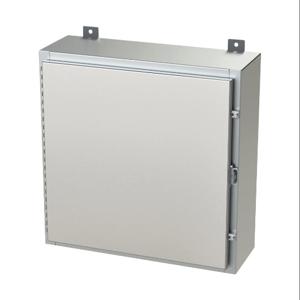 SAGINAW SCE-24H2408SS6LP Enclosure, 24 x 24 x 8 Inch Size, Wall Mount, 316L Stainless Steel, #4 Brush Finish | CV6QWJ