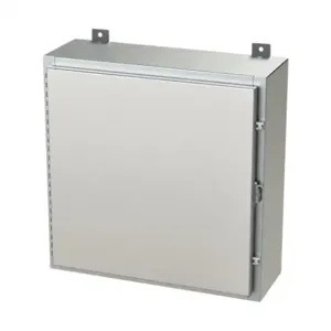 SAGINAW SCE-24H2408SS6LP Enclosure, 24 x 24 x 8 Inch Size, Wall Mount, 316L Stainless Steel, #4 Brush Finish | CV6QWJ