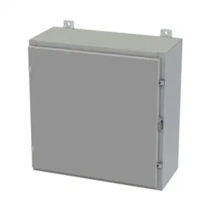 SAGINAW SCE-24H2410LP Enclosure, 24 x 24 x 10 Inch Size, Wall Mount, Carbon Steel, Ansi 61 Gray | CV6QWL