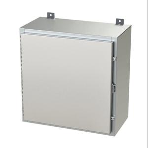 SAGINAW SCE-24H2412SSLP Enclosure, 24 x 24 x 12 Inch Size, Wall Mount, 304 Stainless Steel, #4 Brush Finish | CV6QWP