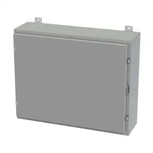 SAGINAW SCE-24H3008LP Enclosure, 24 x 30 x 8 Inch Size, Wall Mount, Carbon Steel, Ansi 61 Gray | CV6QWR