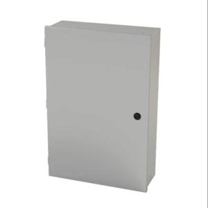 SAGINAW SCE-24N1606LP Enclosure, 24 x 16 x 6 Inch Size, Wall Mount, Carbon Steel, Ansi 61 Gray | CV6QWV