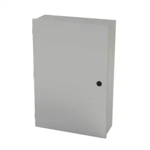 SAGINAW SCE-24N1606LP Enclosure, 24 x 16 x 6 Inch Size, Wall Mount, Carbon Steel, Ansi 61 Gray | CV6QWV