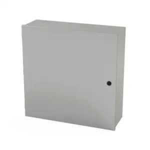 SAGINAW SCE-24N2408LP Enclosure, 24 x 24 x 8 Inch Size, Wall Mount, Carbon Steel, Ansi 61 Gray | CV6QXC