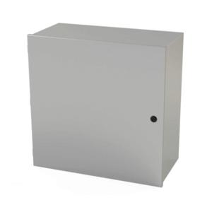 SAGINAW SCE-24N2412LP Enclosure, 24 x 24 x 12 Inch Size, Wall Mount, Carbon Steel, Ansi 61 Gray | CV6QXD