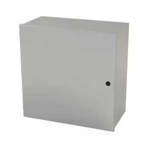 SAGINAW SCE-24N2412LP Enclosure, 24 x 24 x 12 Inch Size, Wall Mount, Carbon Steel, Ansi 61 Gray | CV6QXD