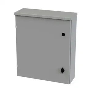 SAGINAW SCE-24R2006LP Enclosure, 24 x 20 x 6 Inch Size, Wall Mount, Carbon Steel, Ansi 61 Gray | CV6QXE