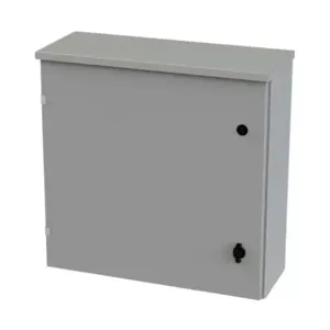 SAGINAW SCE-24R2408LP Enclosure, 24 x 24 x 8 Inch Size, Wall Mount, Carbon Steel, Ansi 61 Gray | CV6QXJ