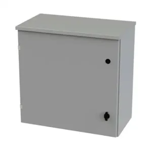 SAGINAW SCE-24R2412LP Enclosure, 24 x 24 x 12 Inch Size, Wall Mount, Carbon Steel, Ansi 61 Gray | CV6QXK