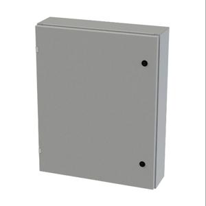 SAGINAW SCE-30EL2406LP Enclosure, 30 x 24 x 6 Inch Size, Wall Mount, Carbon Steel, Ansi 61 Gray | CV6QYR