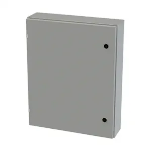 SAGINAW SCE-30EL2406LP Enclosure, 30 x 24 x 6 Inch Size, Wall Mount, Carbon Steel, Ansi 61 Gray | CV6QYR