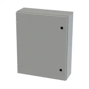 SAGINAW SCE-30EL2408LP Enclosure, 30 x 24 x 8 Inch Size, Wall Mount, Carbon Steel, Ansi 61 Gray | CV6QYU