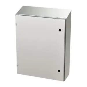 SAGINAW SCE-30EL2408SSST Enclosure, Slope Top, 30 x 24 x 8 Inch Size, Wall Mount, 304 Stainless Steel | CV6QYY