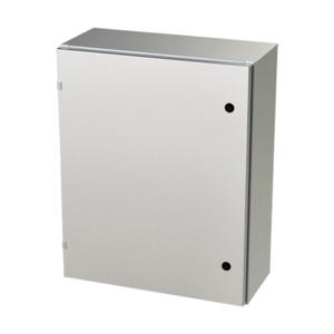 SAGINAW SCE-30EL2410SS6LP Enclosure, 30 x 24 x 10 Inch Size, Wall Mount, 316L Stainless Steel, #4 Brush Finish | CV6QZB