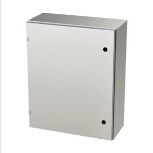 SAGINAW SCE-30EL2410SSLP Enclosure, 30 x 24 x 10 Inch Size, Wall Mount, 304 Stainless Steel, #4 Brush Finish | CV6QZC