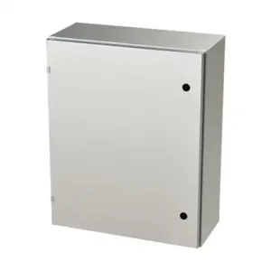 SAGINAW SCE-30EL2410SSLP Enclosure, 30 x 24 x 10 Inch Size, Wall Mount, 304 Stainless Steel, #4 Brush Finish | CV6QZC