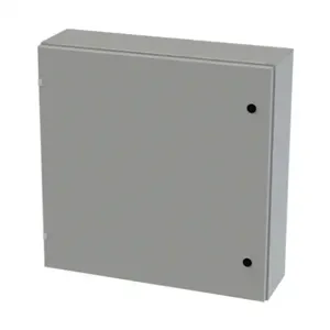 SAGINAW SCE-30EL3008LP Enclosure, 30 x 30 x 8 Inch Size, Wall Mount, Carbon Steel, Ansi 61 Gray | CV6QZW