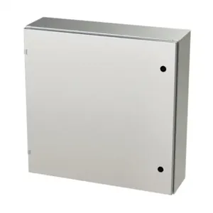 SAGINAW SCE-30EL3008SSLP Enclosure, 30 x 30 x 8 Inch Size, Wall Mount, 304 Stainless Steel, #4 Brush Finish | CV6QZZ