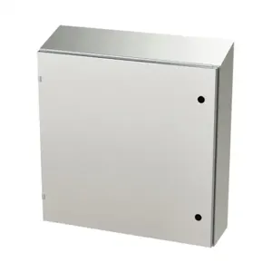 SAGINAW SCE-30EL3008SSST Enclosure, Slope Top, 30 x 30 x 8 Inch Size, Wall Mount, 304 Stainless Steel | CV6RAA