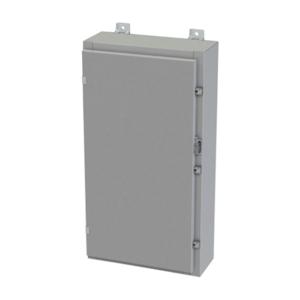 SAGINAW SCE-30H1606LP Enclosure, 30 x 16 x 6 Inch Size, Wall Mount, Carbon Steel, Ansi 61 Gray | CV6RAG